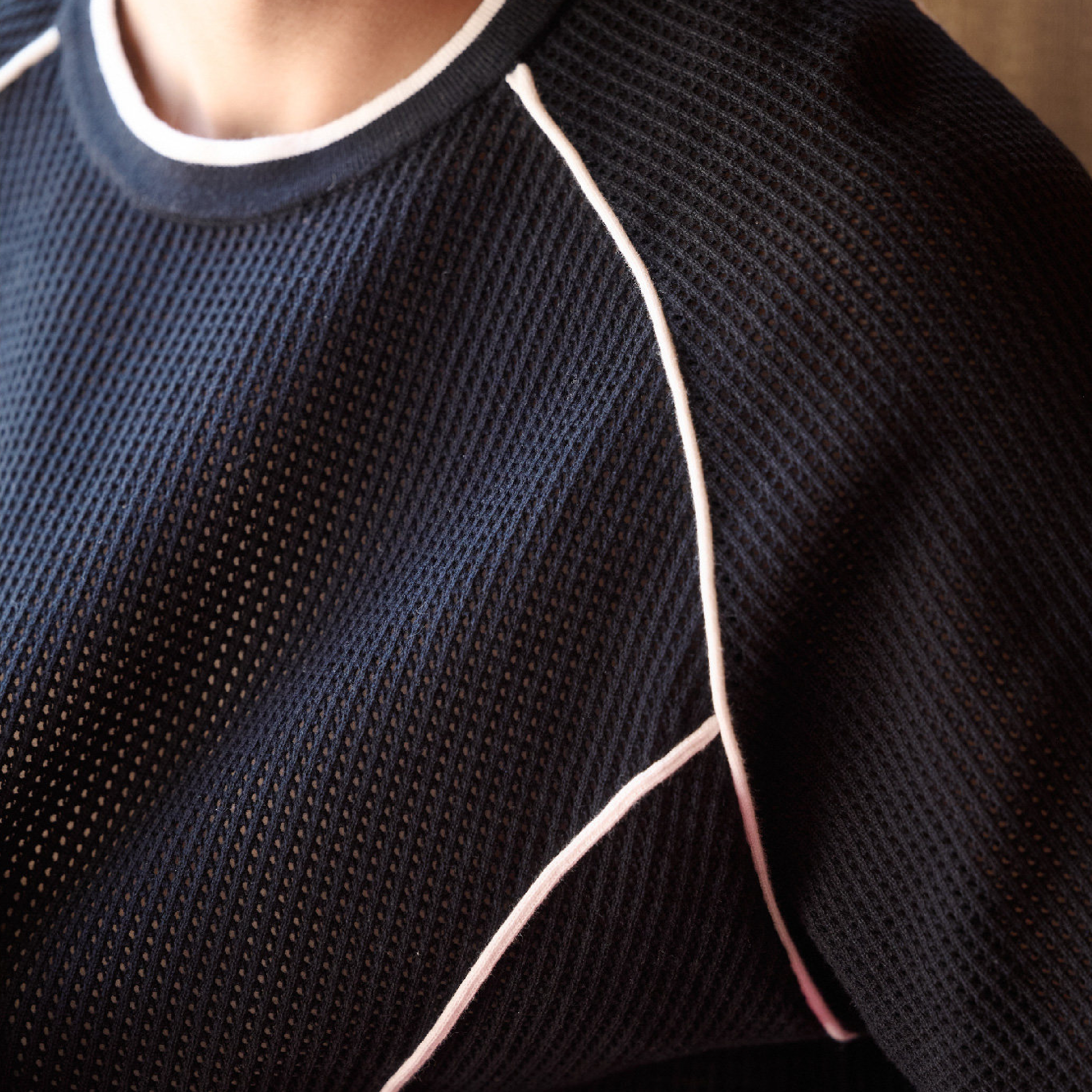 BOHRHOO Contrast Stitch Tee 撞色明線 透氣短Tee [BH1129]