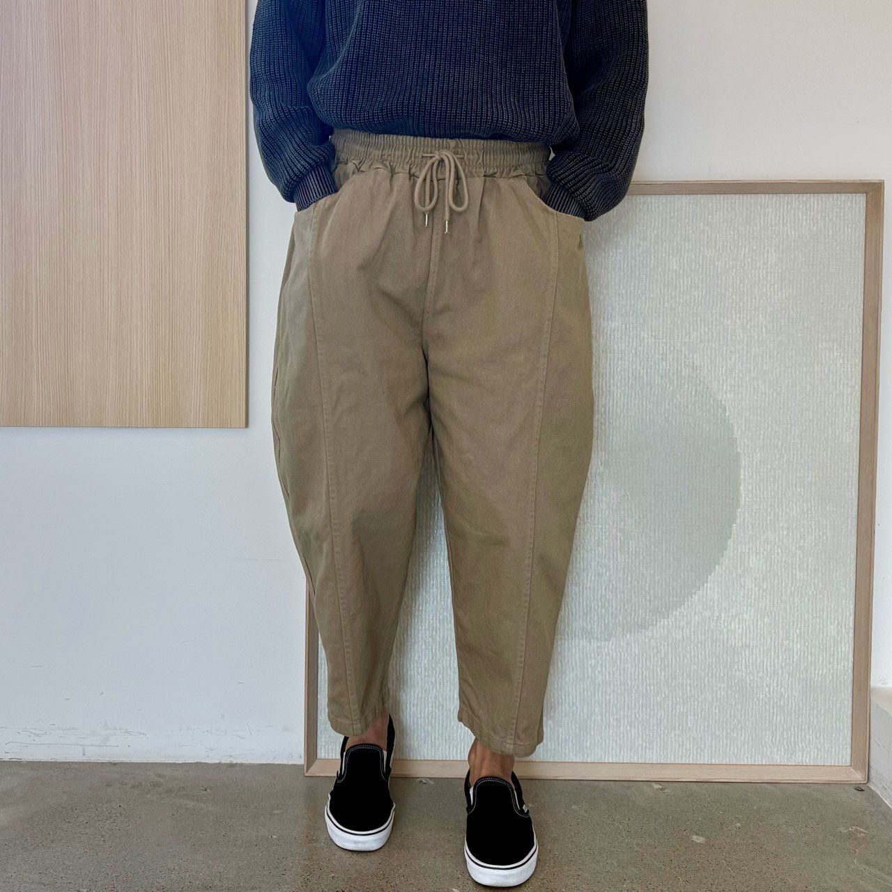 淨色鬆身褲 PEACOCK-174P