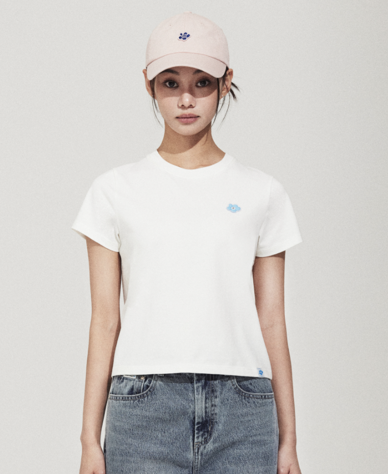 【入LIVECODE一件減至$170😱🔥！】【2026首次春夏封館😍】【WACKY WILLY】[Worn by Giselle] Women's Lily Crop Short Sleeve T-shirt