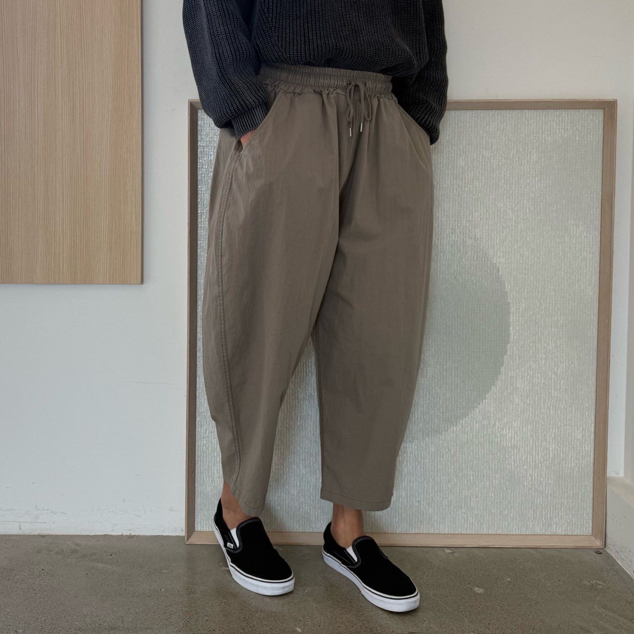 淨色鬆身褲 PEACOCK-175P