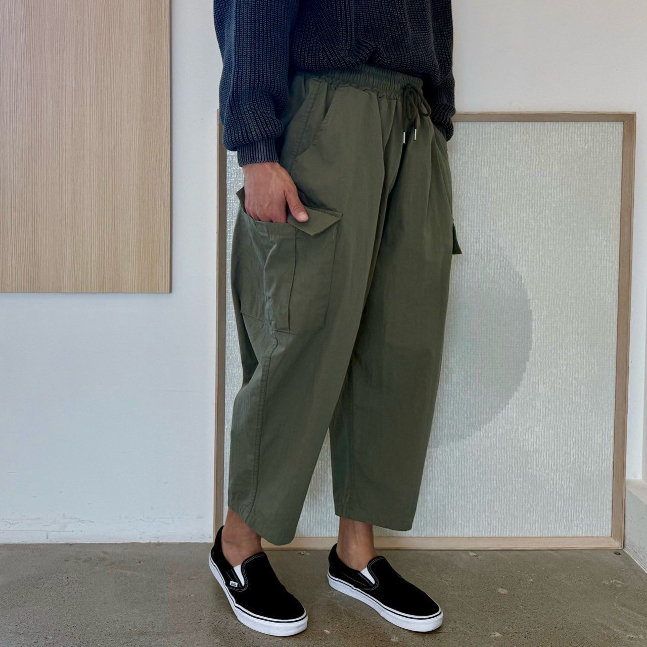 淨色鬆身褲 PEACOCK-176P