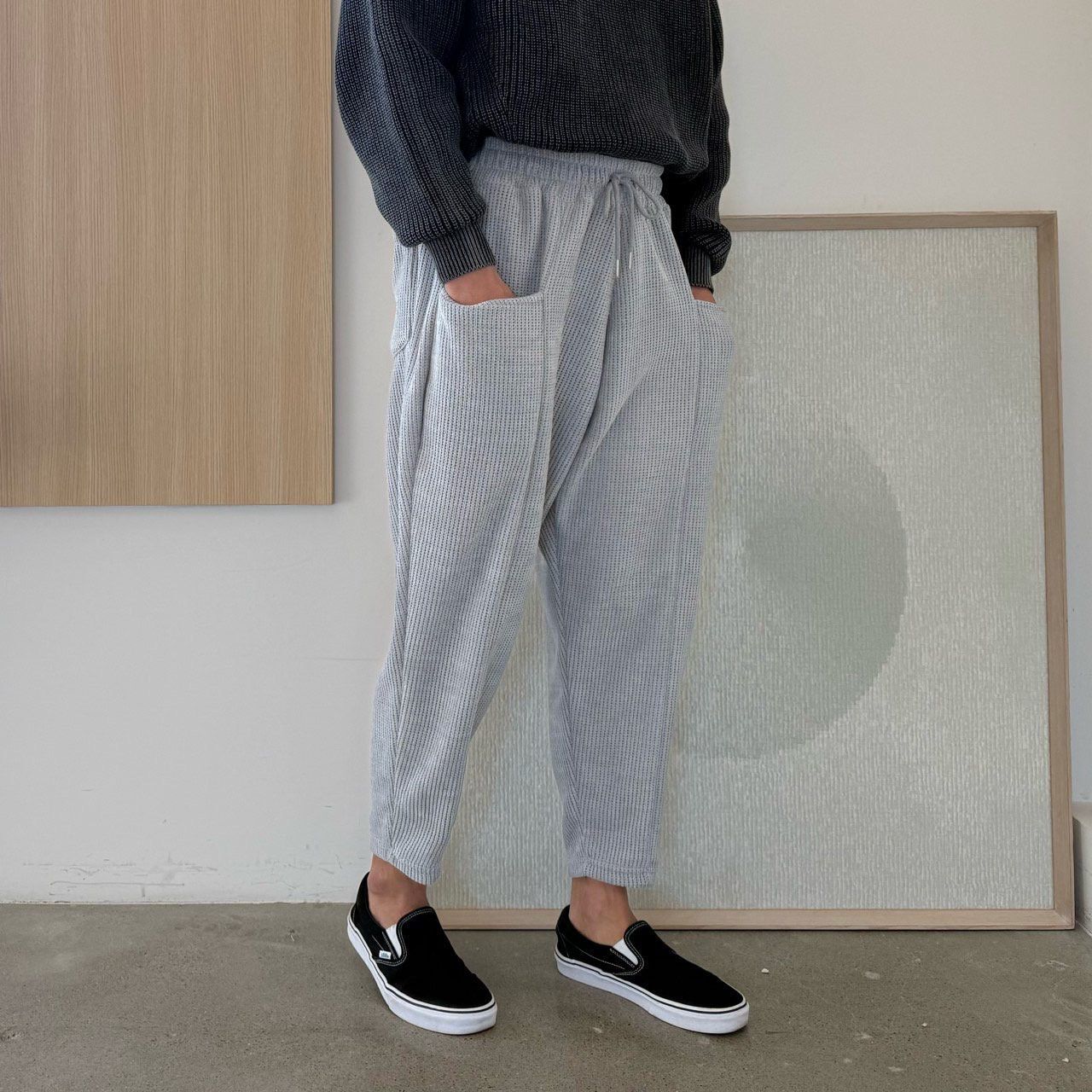 淨色鬆身褲 PEACOCK-177P