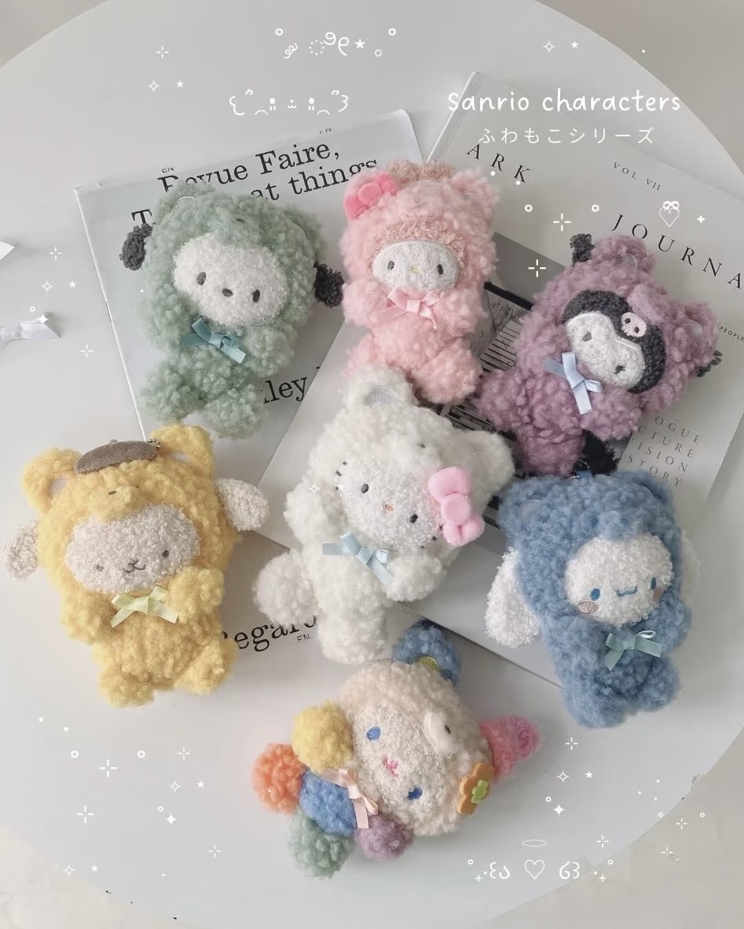 新品💞（預購）SANRIO X AS KNOW AS plus 三麗鷗毛絨小熊造型吊飾