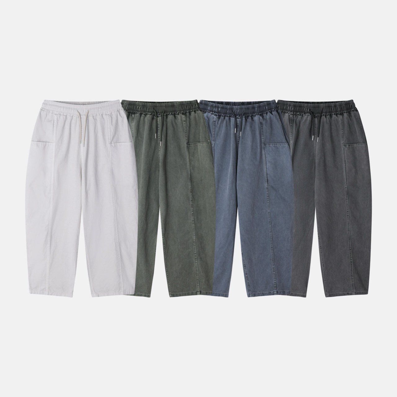 淨色鬆身褲 PEACOCK-179P