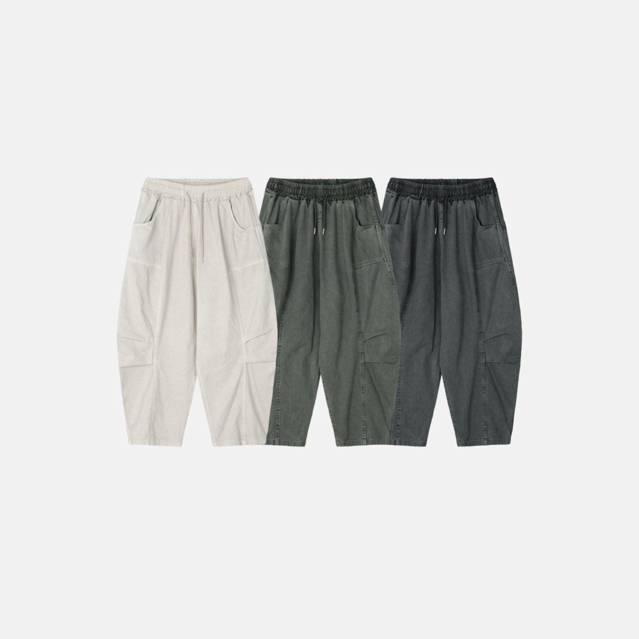 淨色鬆身褲 PEACOCK-180P