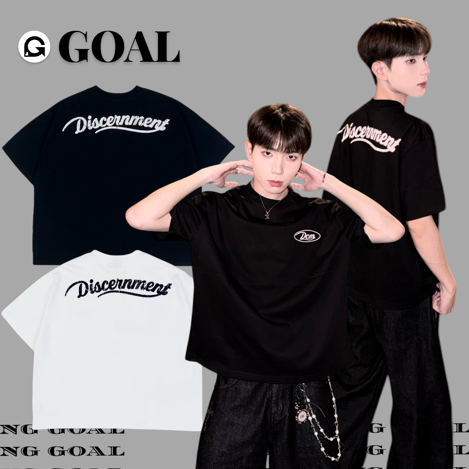 (GOAL) DCM 簡約風格 BOXY 短寬版型 888短袖 016