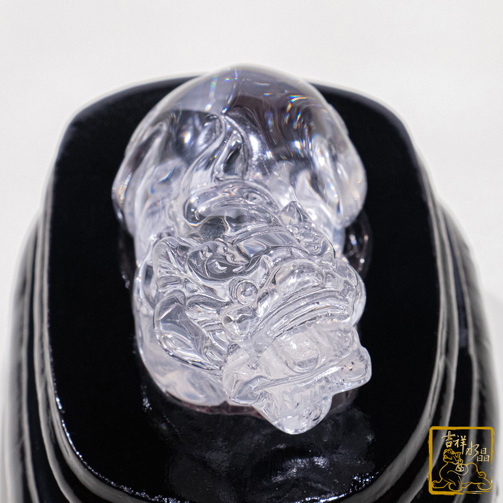 白水晶貔貅 82g 咬錢神獸