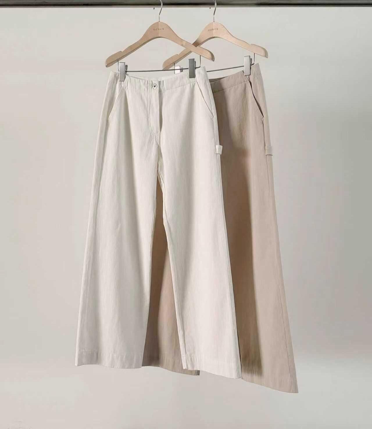 OU6040 帶子直筒褲