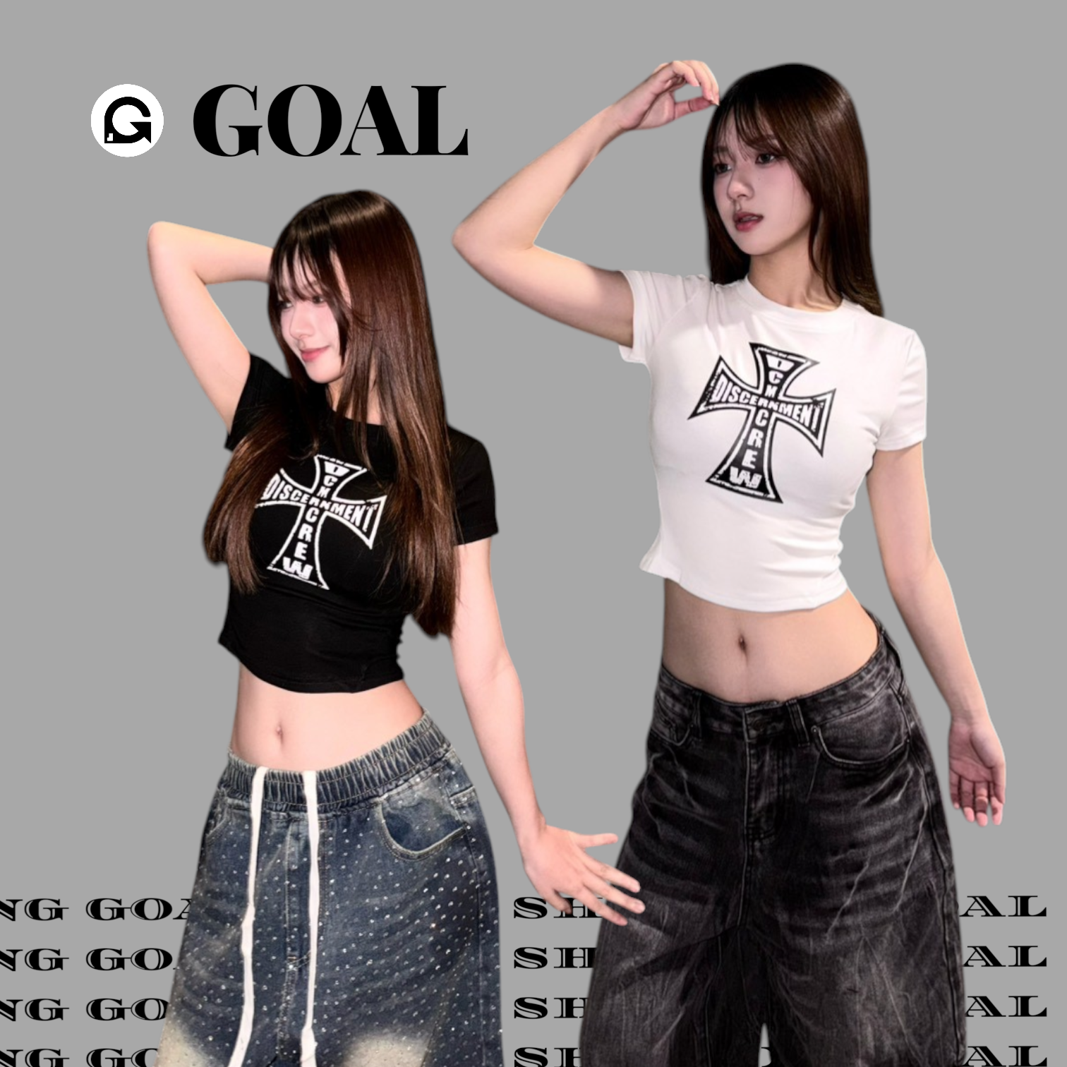 (GOAL) DCM 十字架 縮腰剪裁 顯瘦 W85