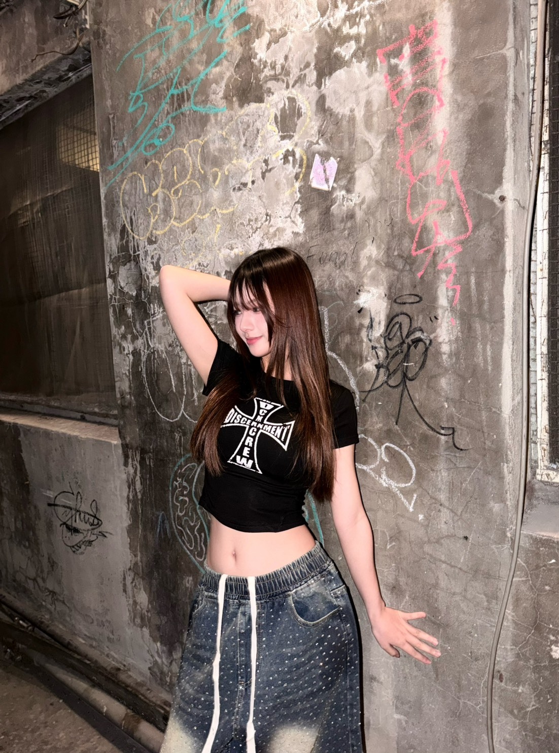 (GOAL) DCM 十字架 縮腰剪裁 顯瘦 W85