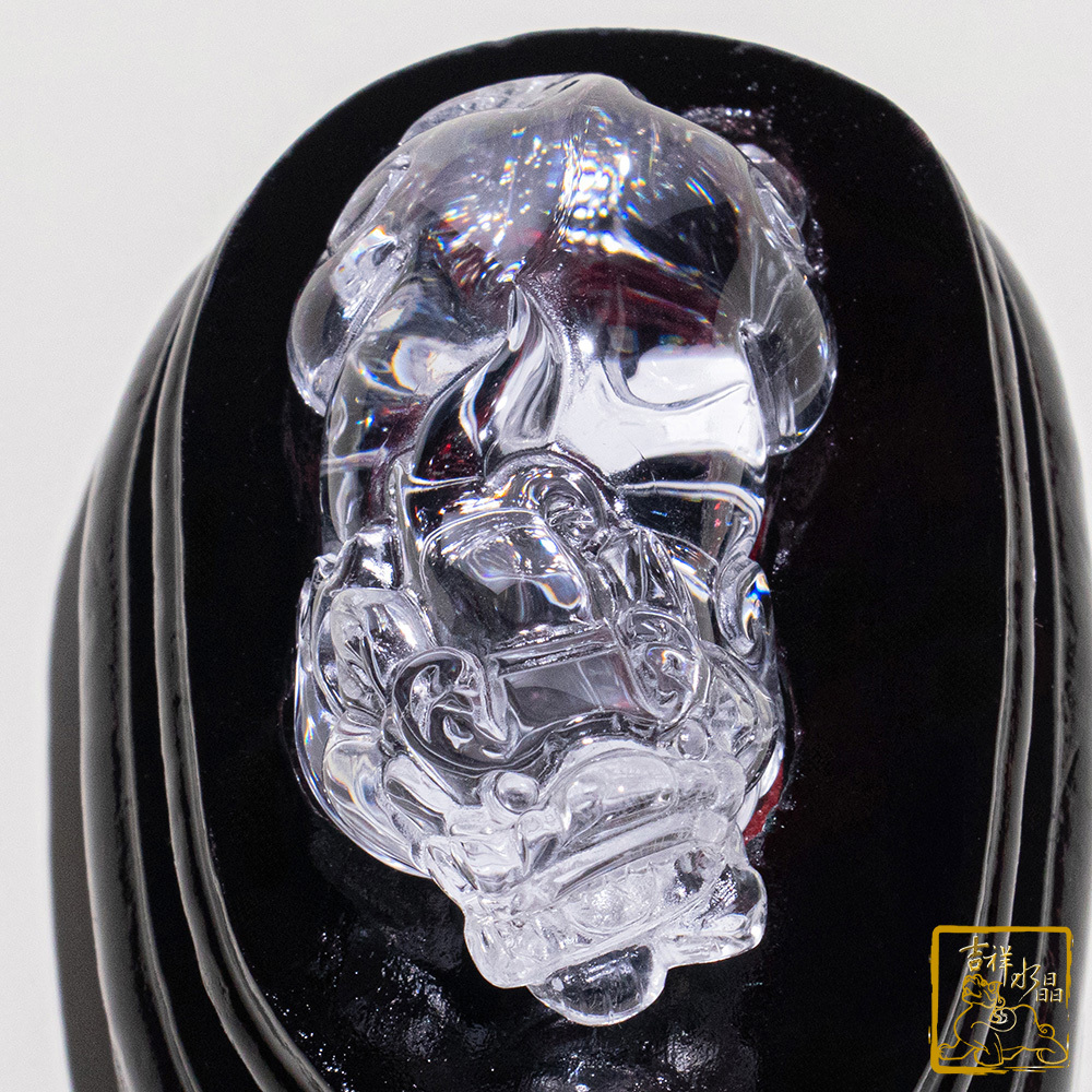 白水晶貔貅 90g 咬錢神獸