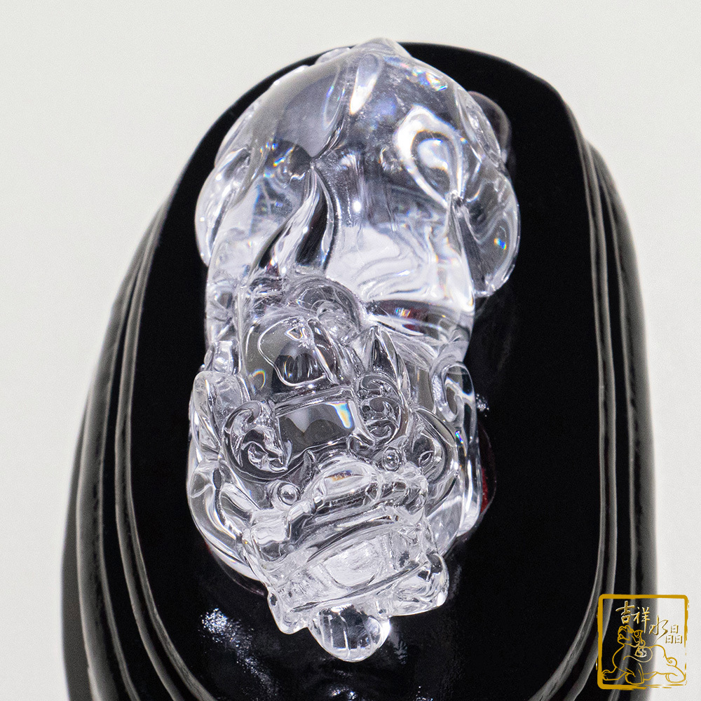 白水晶貔貅 175g 招財旺運