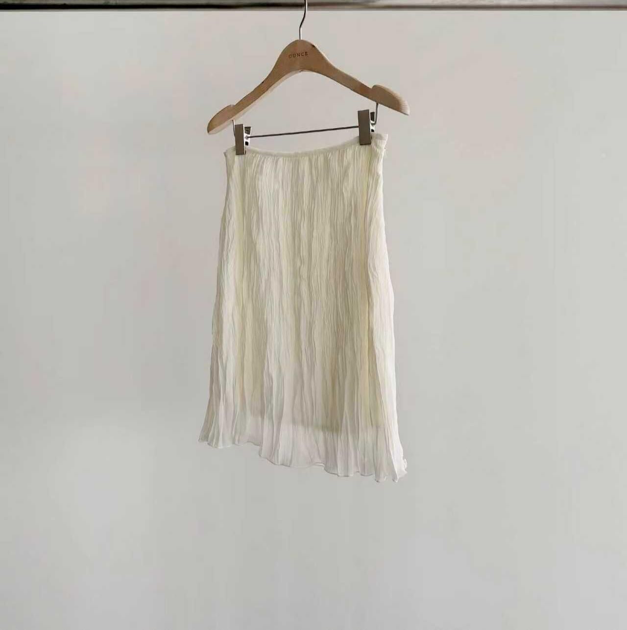 OU6045 皺皺樹紋裙