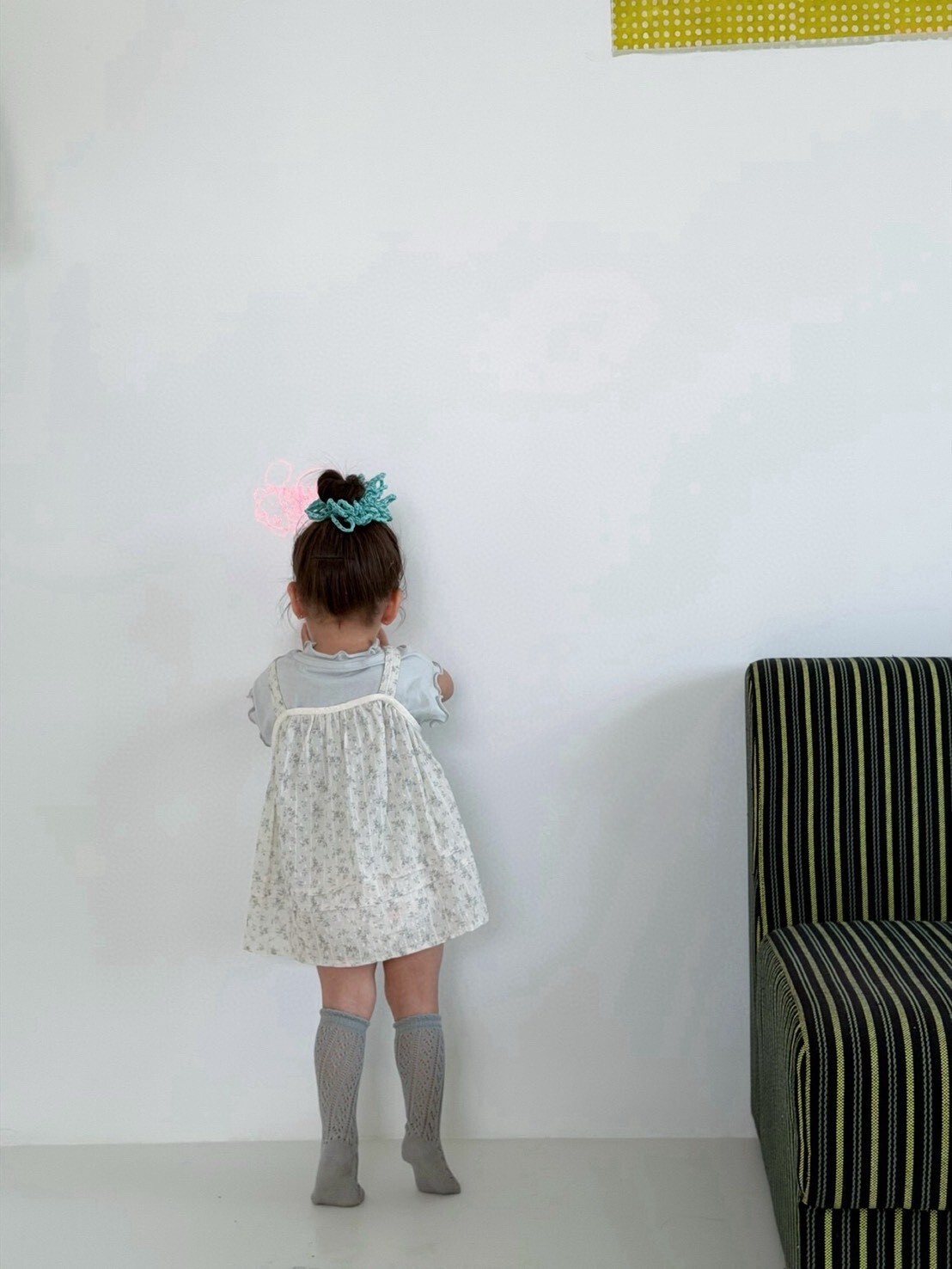 法式碎花層次洋裝