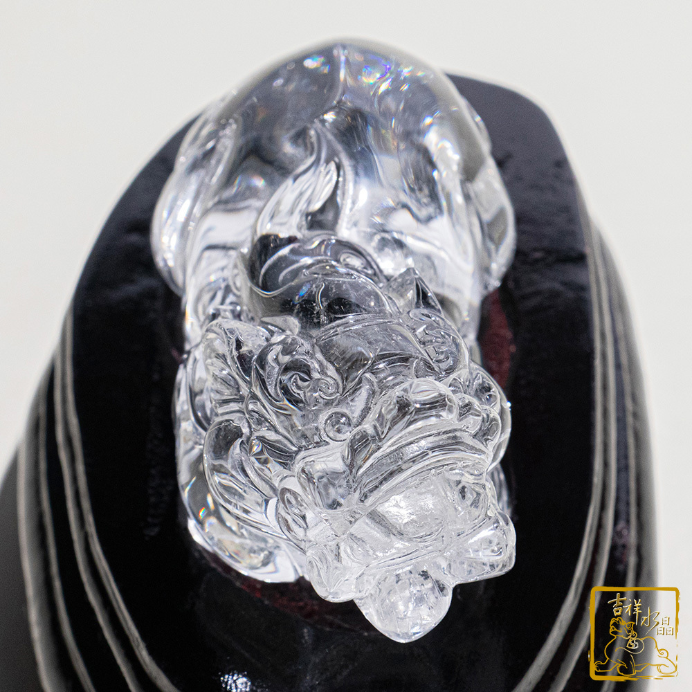 白水晶貔貅 190g 招財旺運