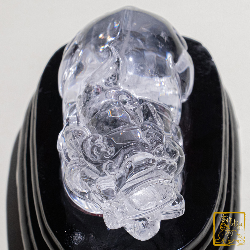 白水晶貔貅 280g 招財旺運