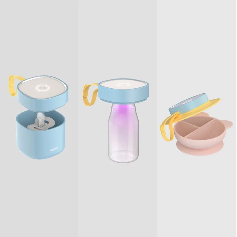 Qube奶嘴殺菌盒 (芭蕾粉)