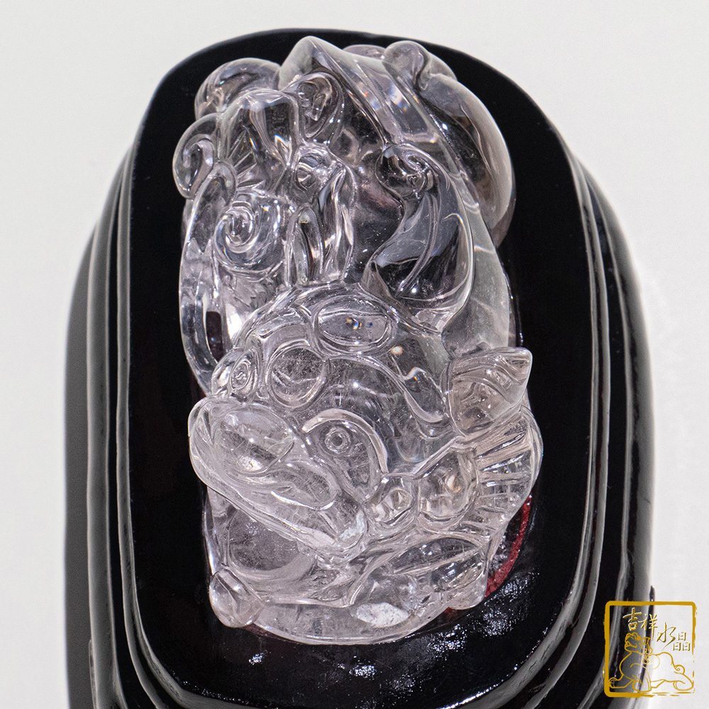 白水晶貔貅 217g 聚財納福