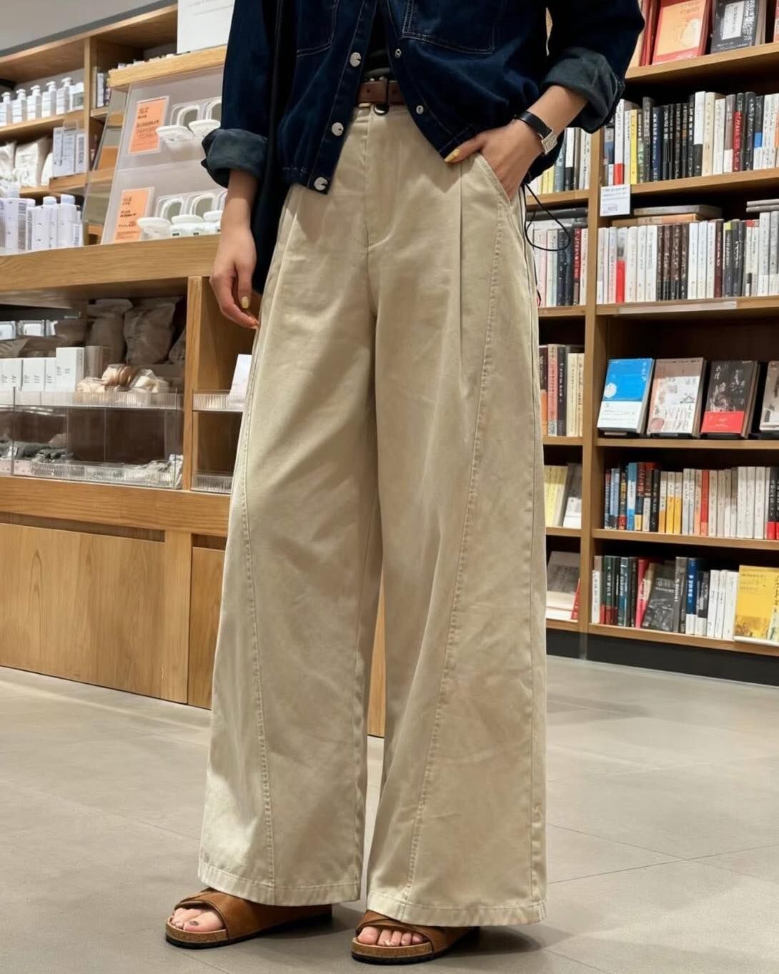 【鬆弛感穿搭必備的前壓褶寬褲】（預購）