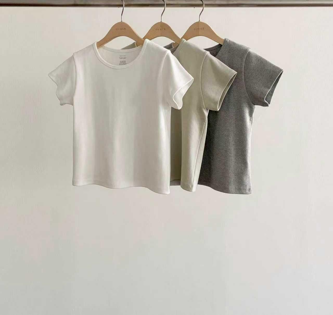 OU6051 簡約短版修身T