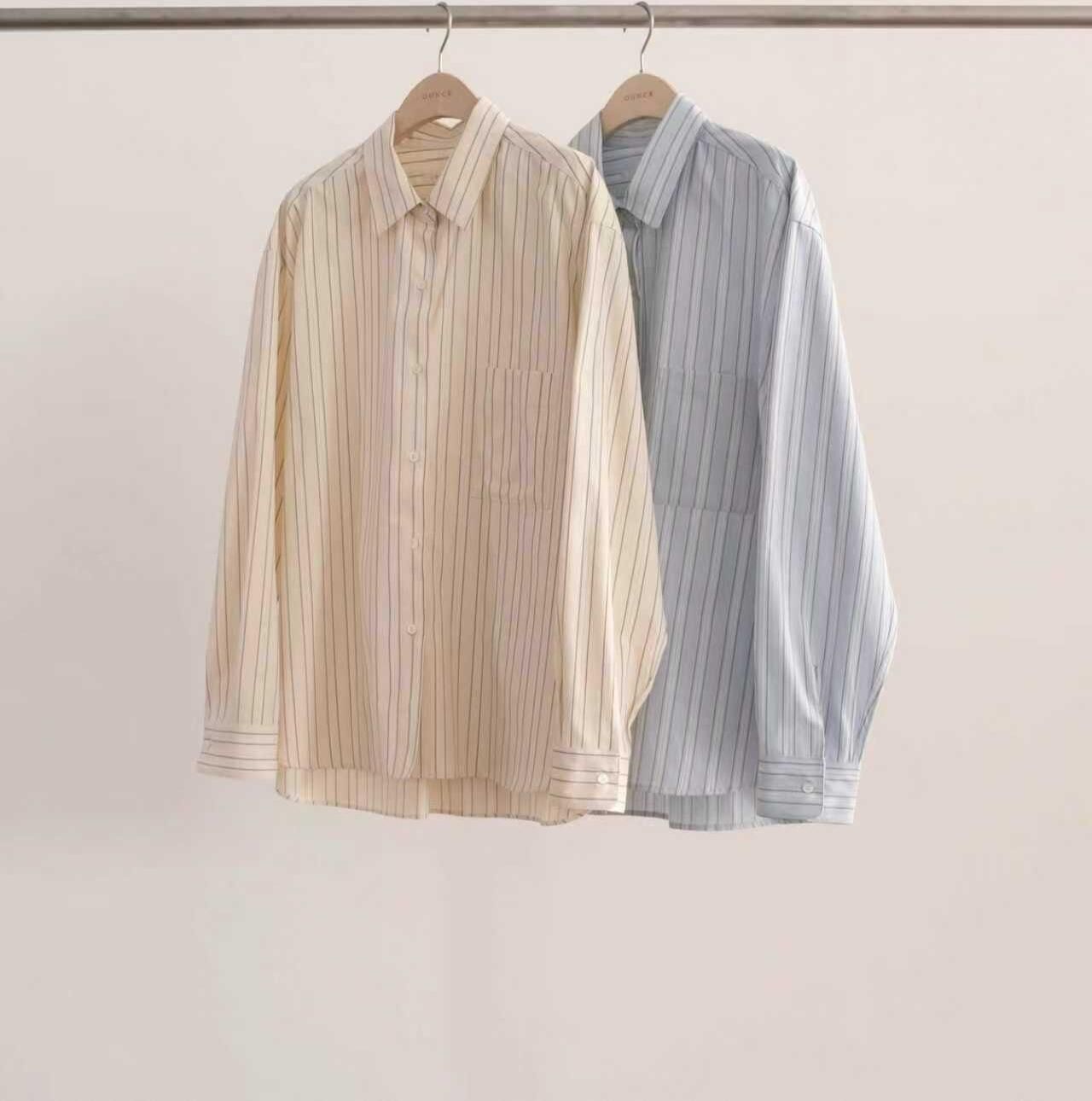 OU6061 直條紋襯衫