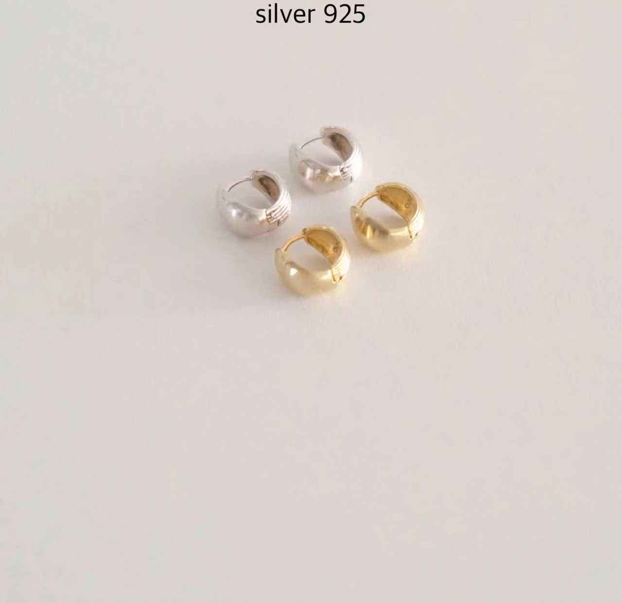 OU6063 粗圈圈耳環