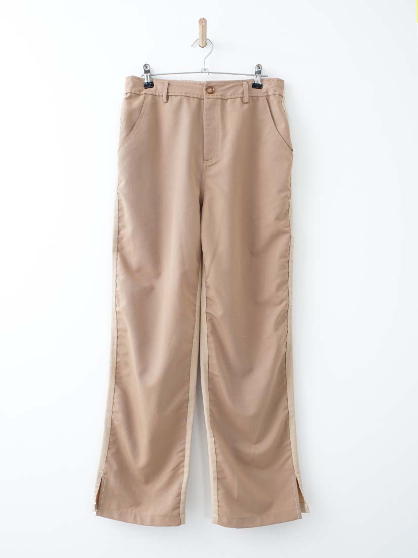 拚色設計感休閒長褲