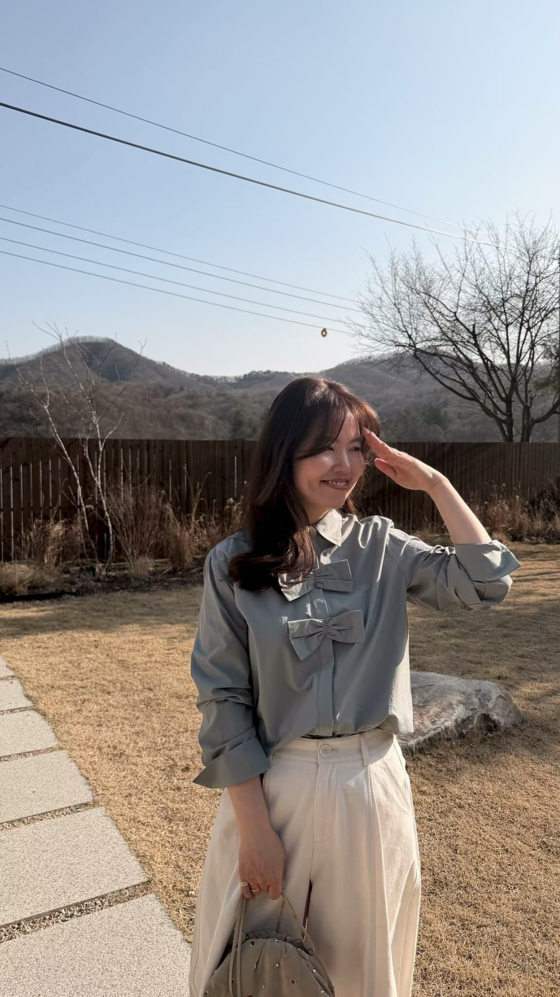 AB6033 後橡筋打褶口袋休閒褲