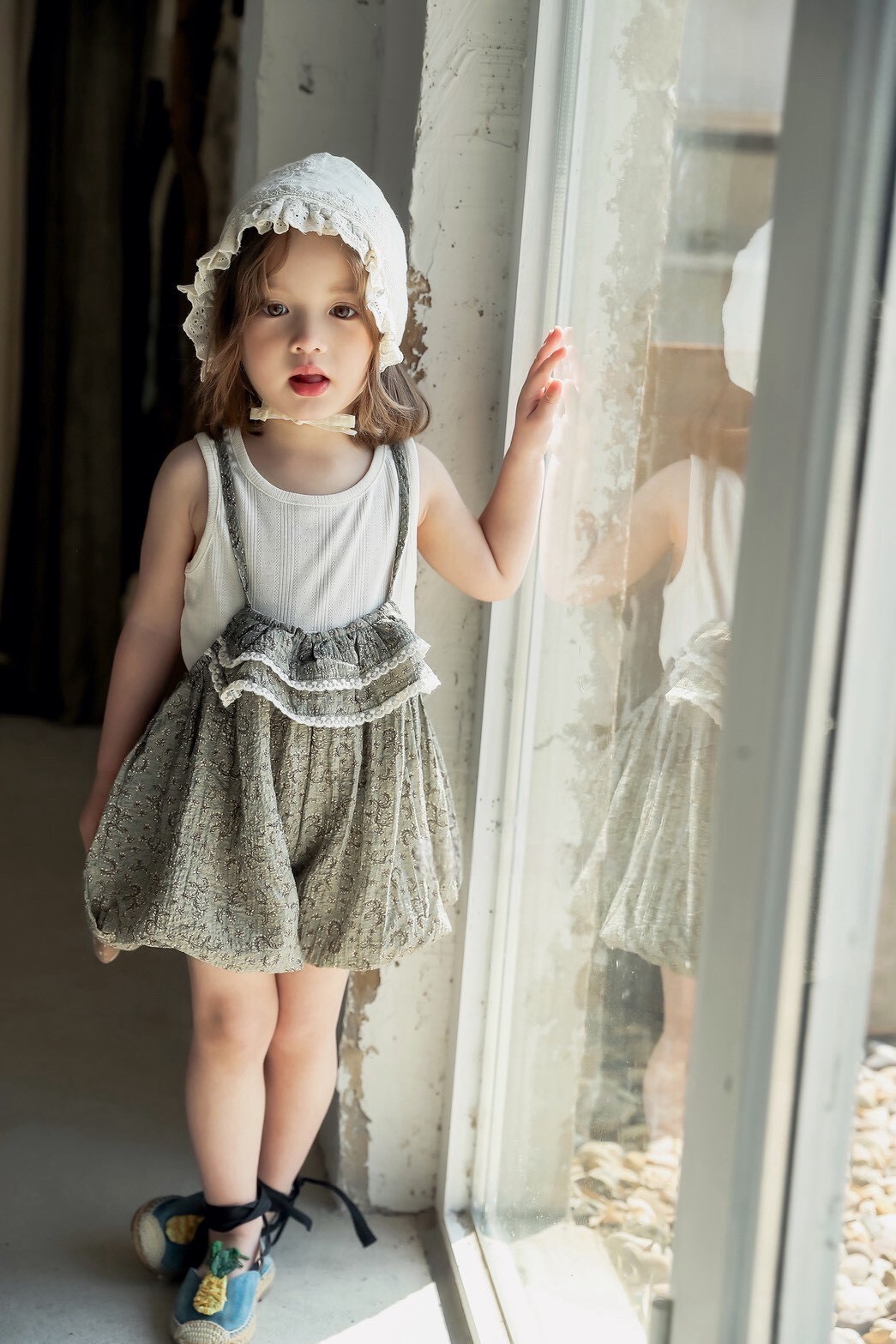 復古小公主吊帶兩件組