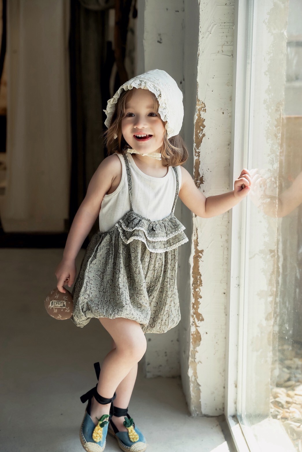 復古小公主吊帶兩件組