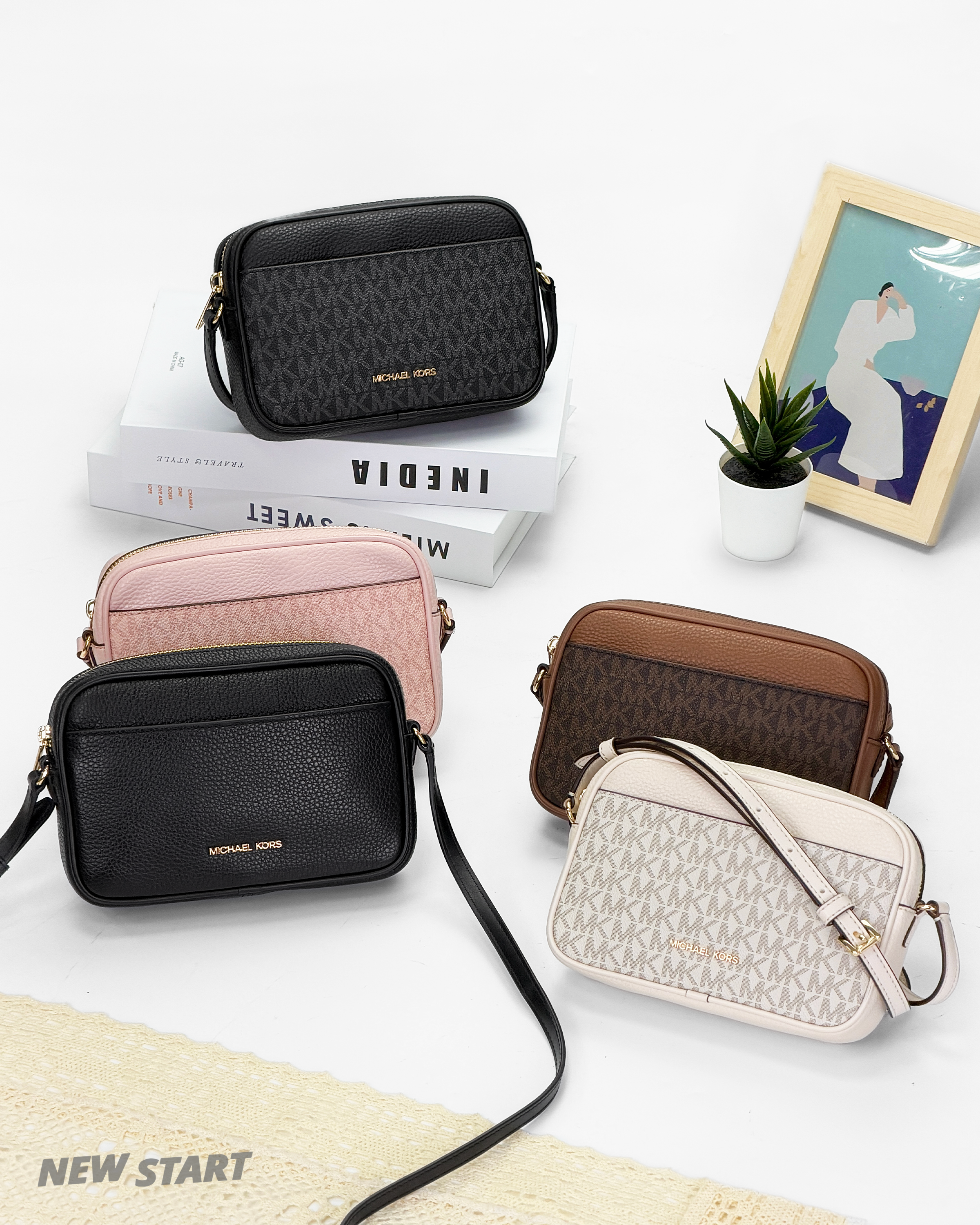 Michael Kors MK 單層拉鍊 相機包 斜背包