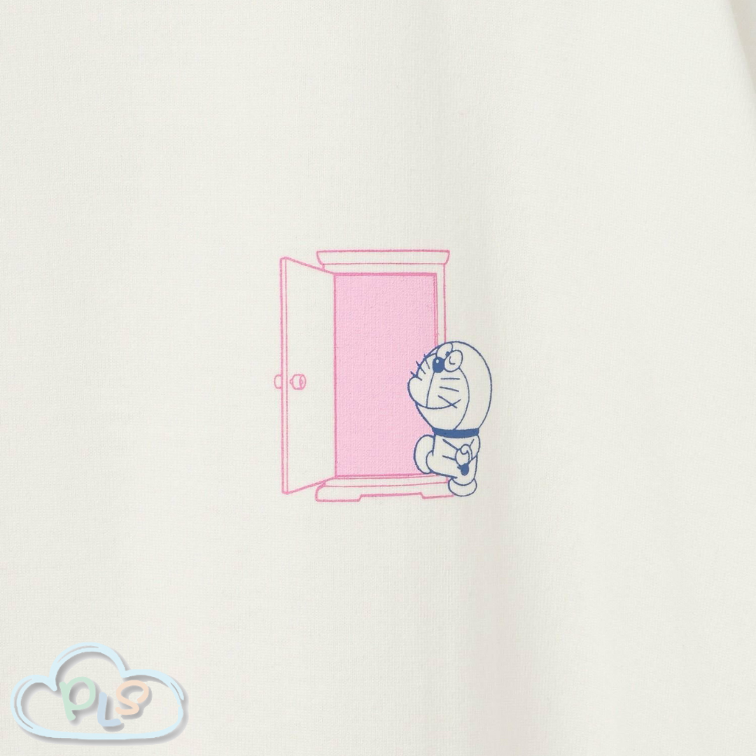 現貨 男女同款短袖  GENTLE FUTURE T-Shirt（隨意門） 多啦A夢 Global Work 米白色 #22978-1