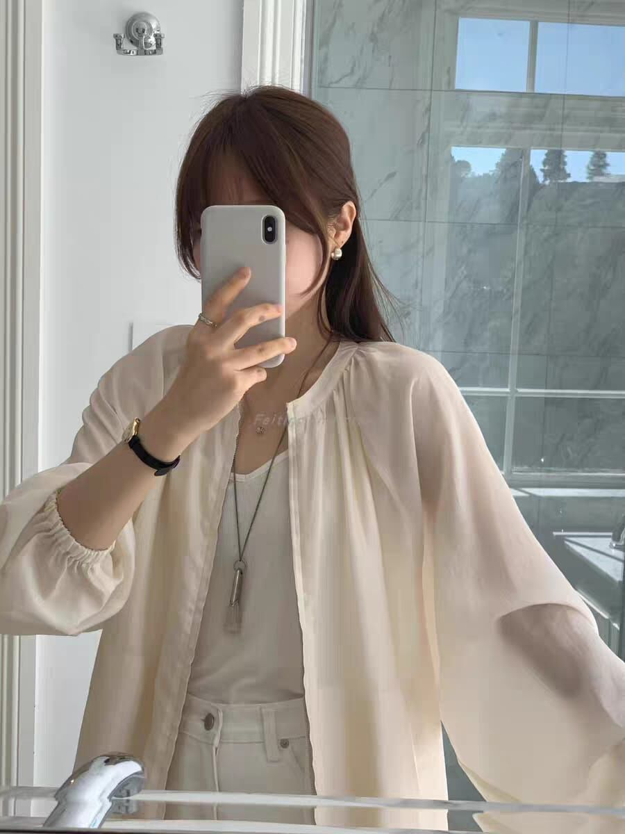 OU6079 抓皺拉鍊外套