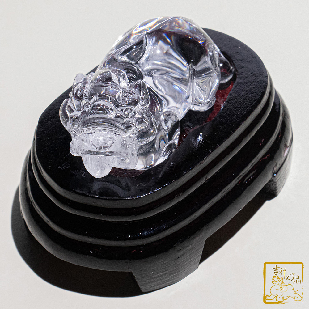 白水晶貔貅 119g 聚財納福