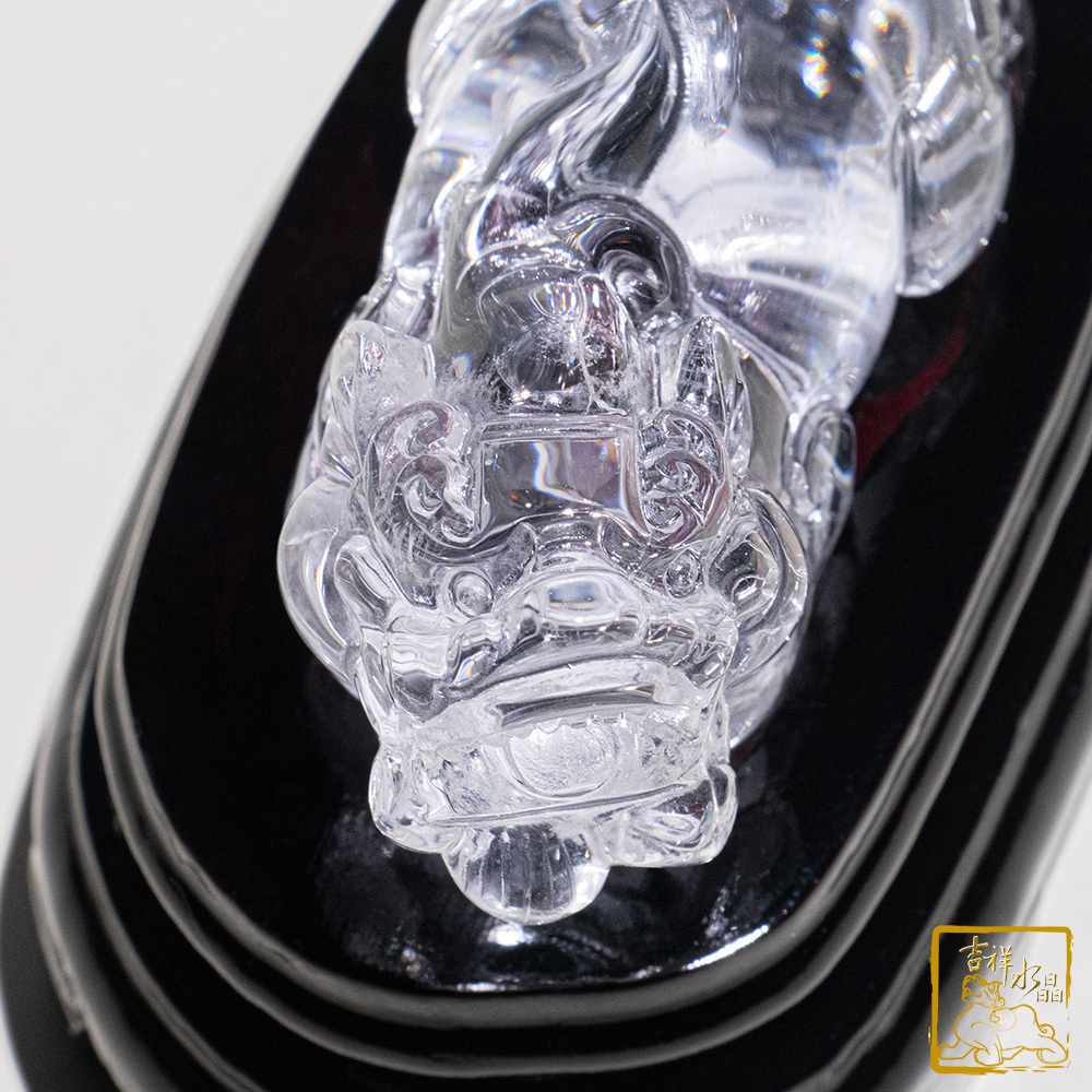白水晶貔貅 168g 咬錢神獸