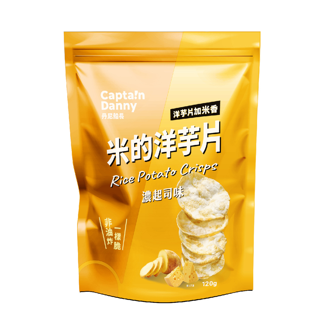 丹尼船長 - 非油炸米的洋芋片 濃起司味 120g/包