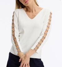 1LU0330-005 [LEO & UGO] Sweater White #AE118-WHI (EU)