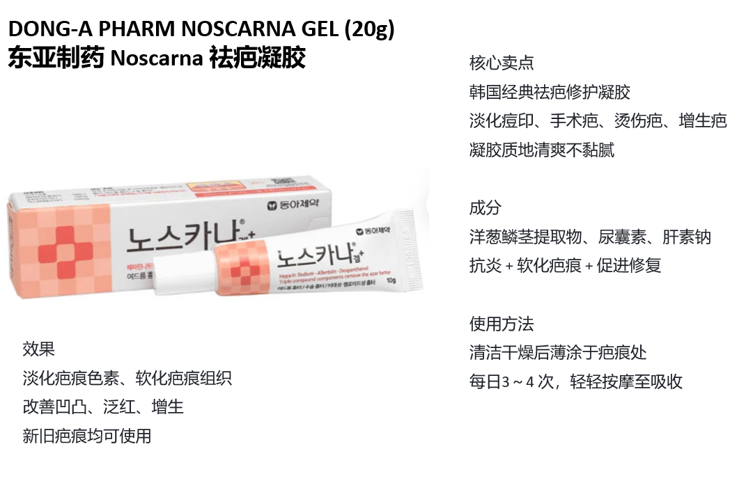 BN260329-K3 JH4 DONG-A PHARM NOSCARNA GEL(20g)3/11/2028
