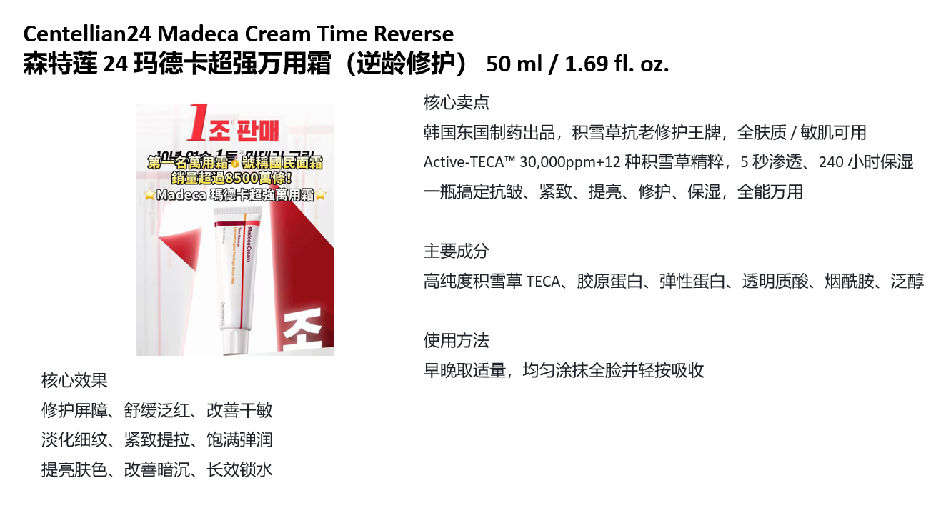 BN260329-K28  Centellian24 Madeca Cream Time Reverse50 ml / 1.69 fl. oz.20/5/2028