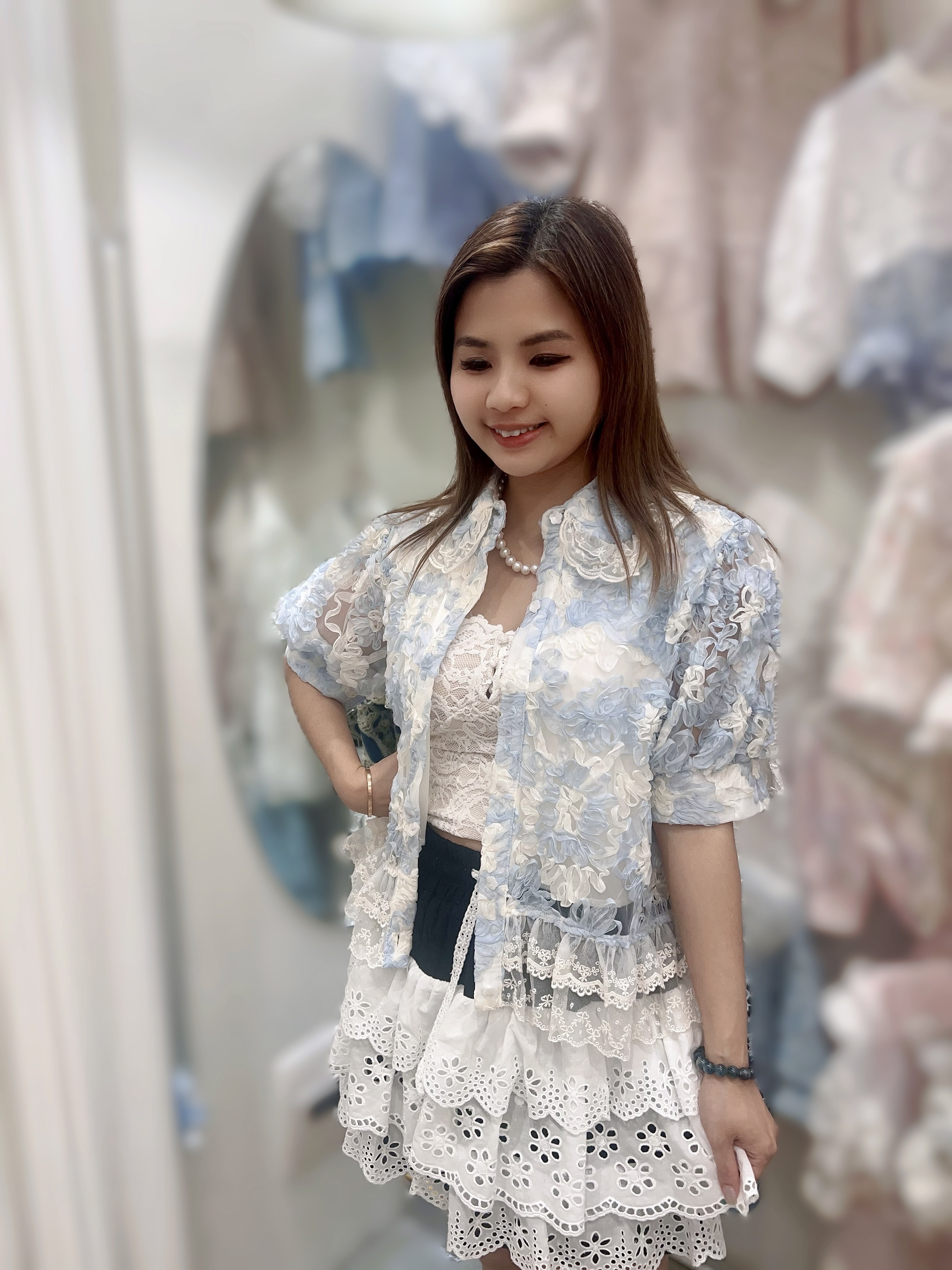 Y136  開胸高質LACE  胸42-55 長22 $499[一口價]