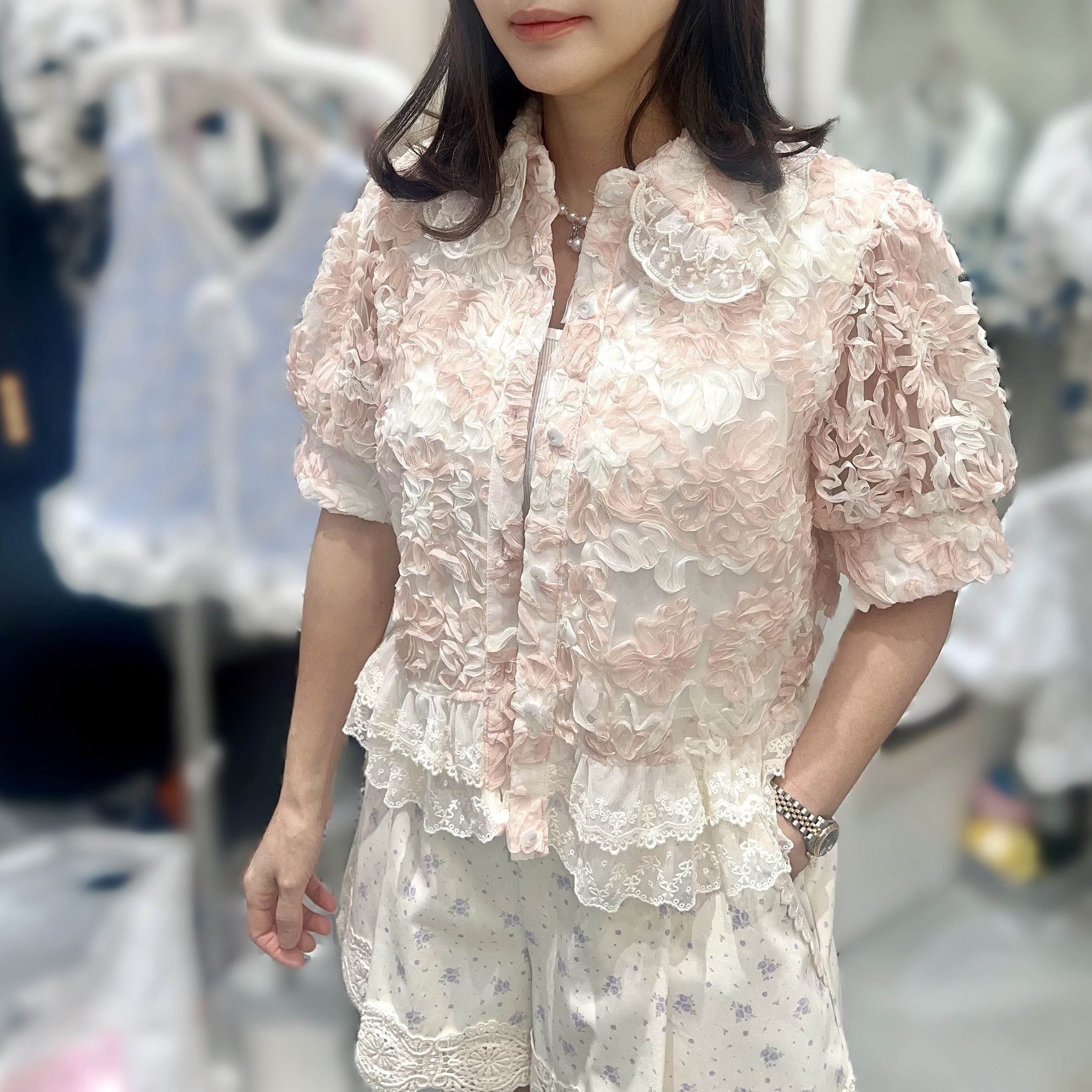 Y136  開胸高質LACE  胸42-55 長22 $499[一口價]