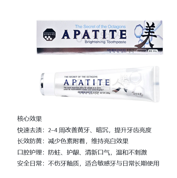 BN260329-K17 JH38 THE SECRET OF THE OCTAGONS BRIGHTENING TOOTHPASTE(200g)