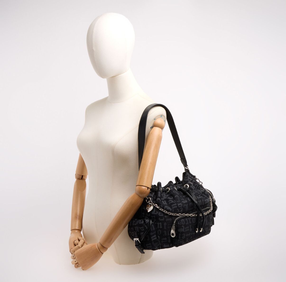 英國代購 (獨立訂單)-JUICY COUTURE Black & Grey Grab Bag