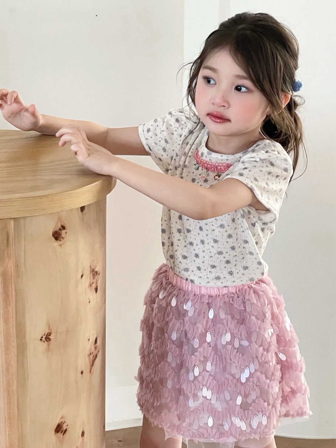 甜甜系印花上衣