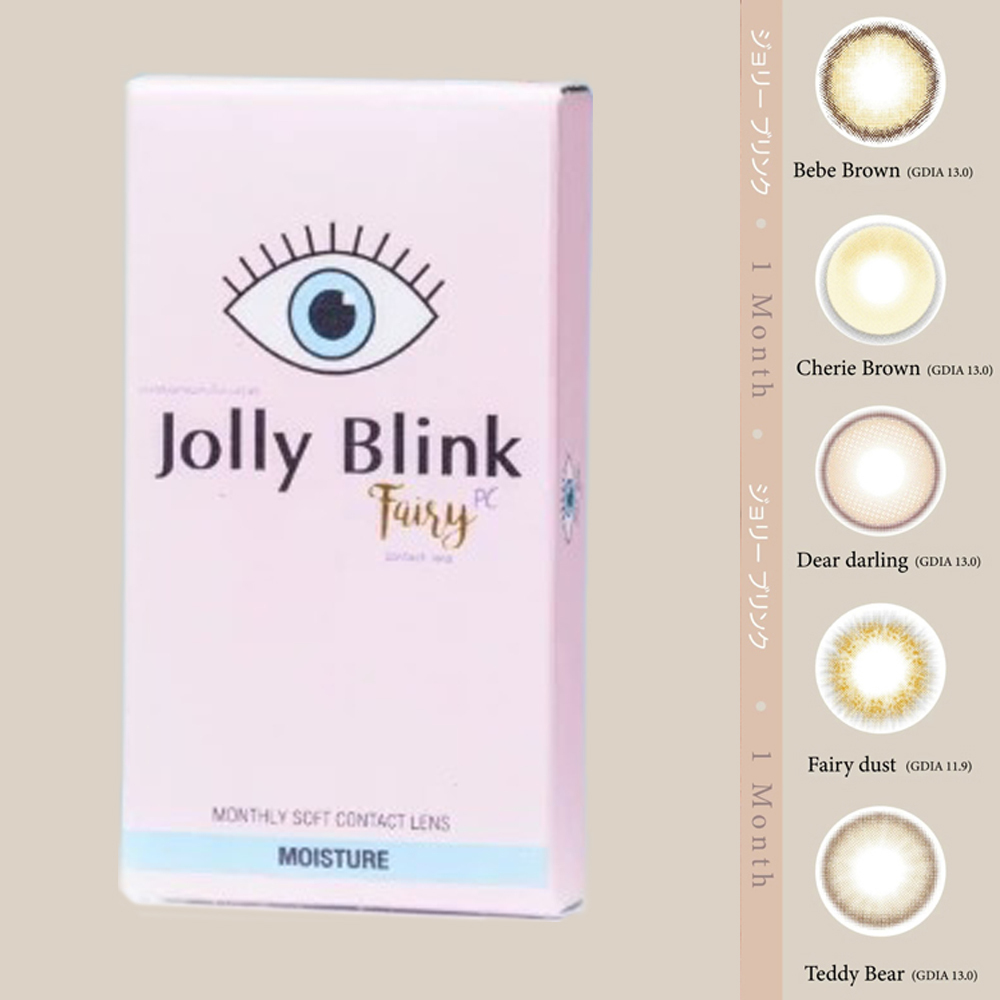Jolly Blink 1 Month 美瞳 彩色 月拋 隱形眼鏡 2片 韓國製造