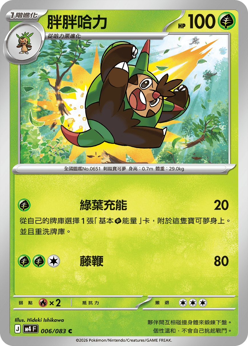 M4 忍者飛旋 - 006/083 胖胖哈力 C