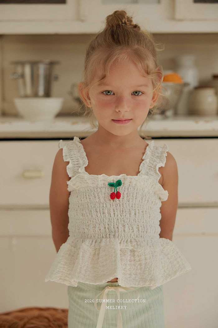 正韓夏MELIKEY 三色甜美剛剛好櫻桃背心