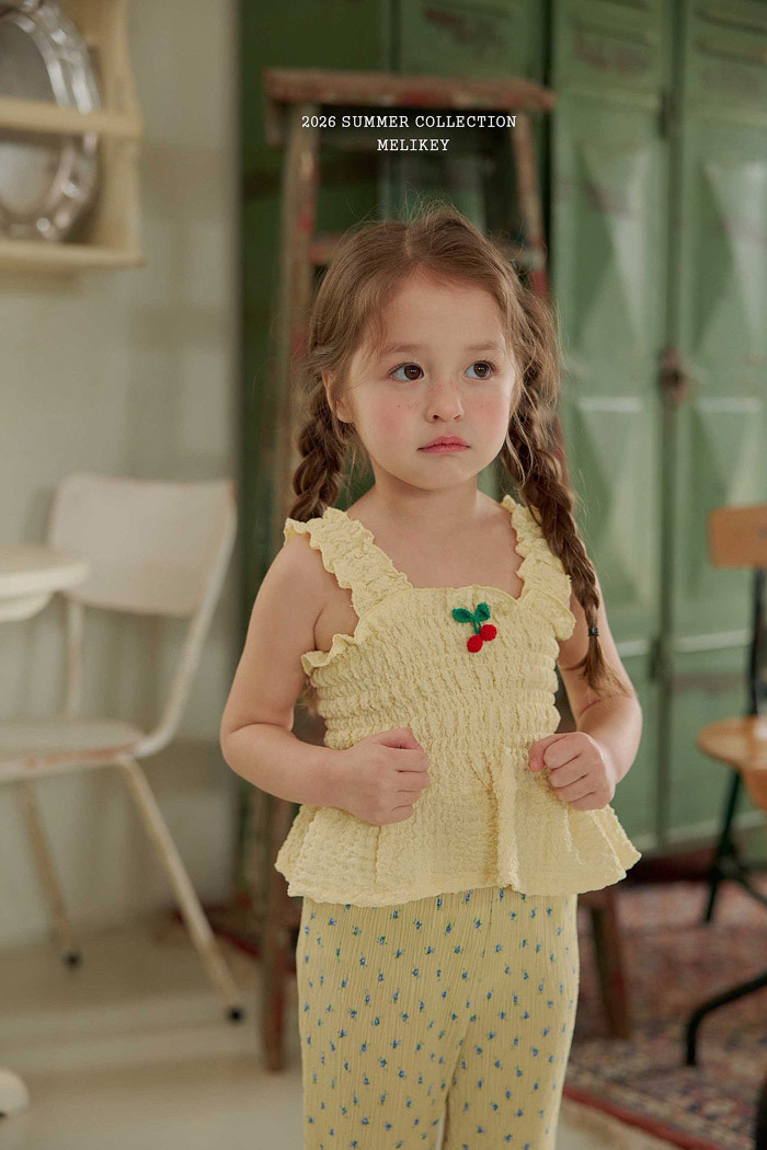 正韓夏MELIKEY 三色甜美剛剛好櫻桃背心