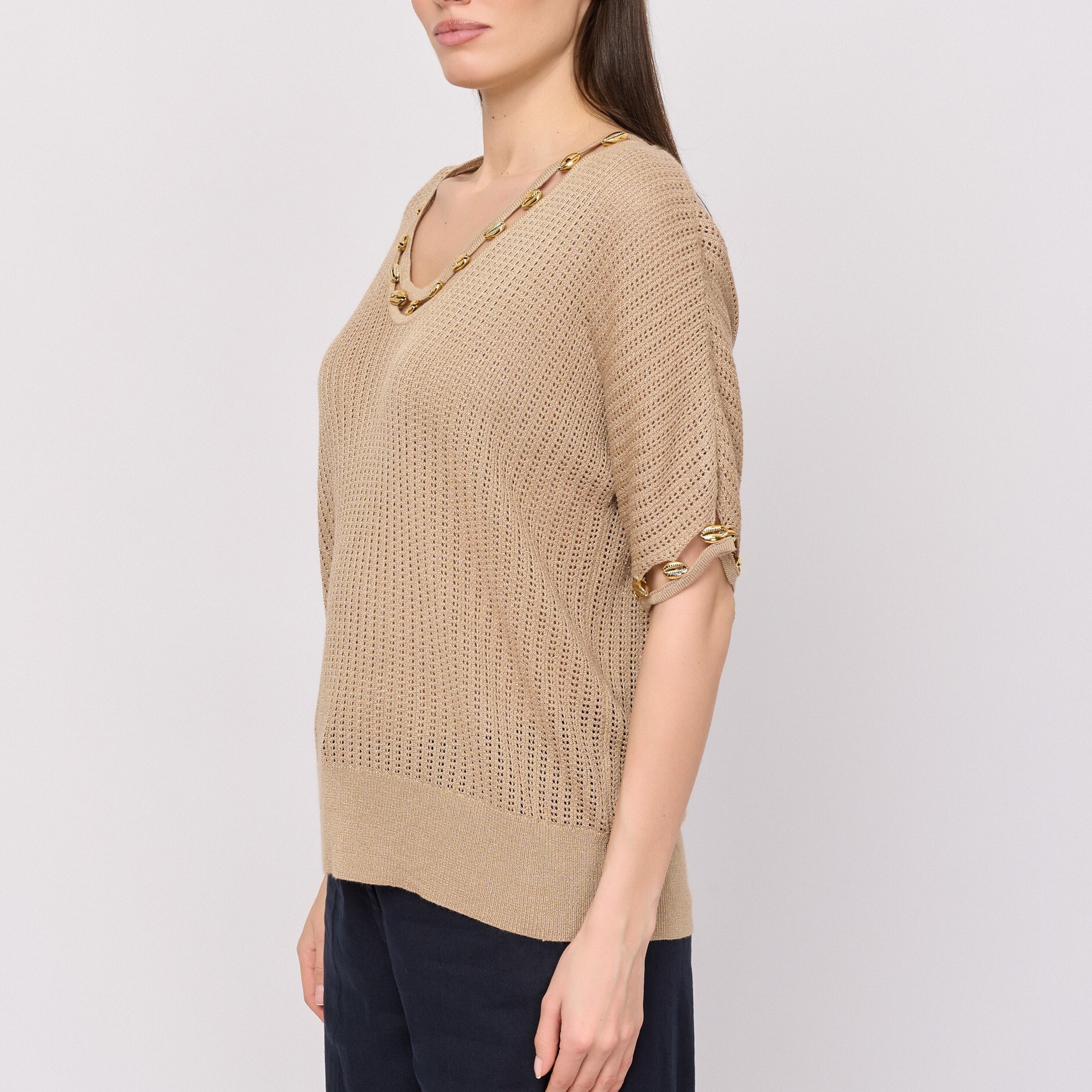 1LU0330-046 [LEO & UGO] Sweater Beige #AE114-BEIGE (EU)
