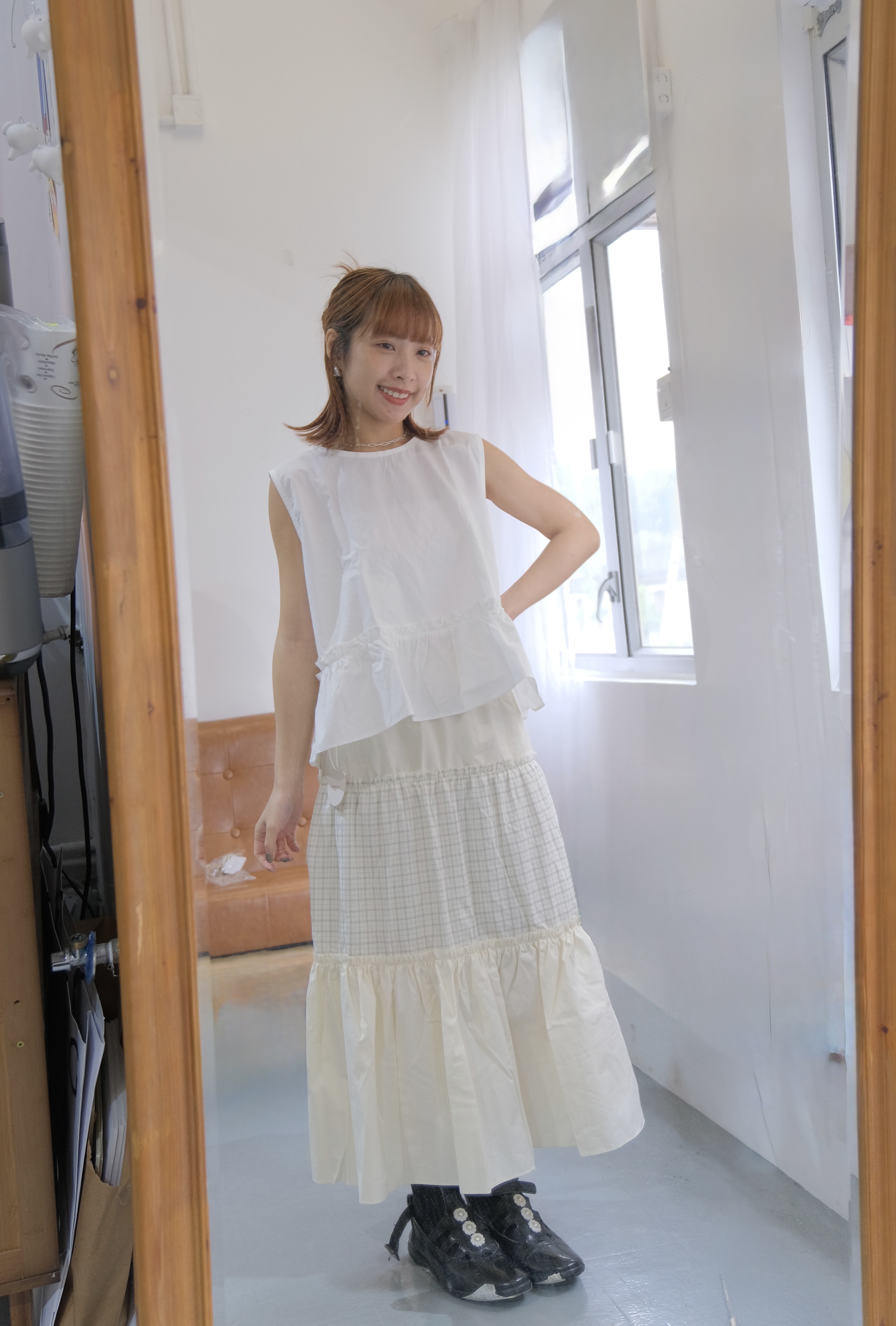 矮個子友好～撞色格仔Sk